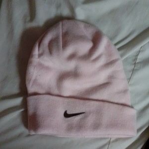 Pink Nike beenie